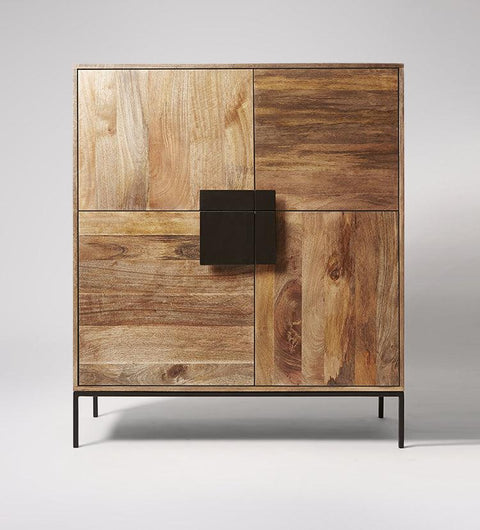 Versaw Cabinet, Mango Wood & Charcoal #6 - Duraster 