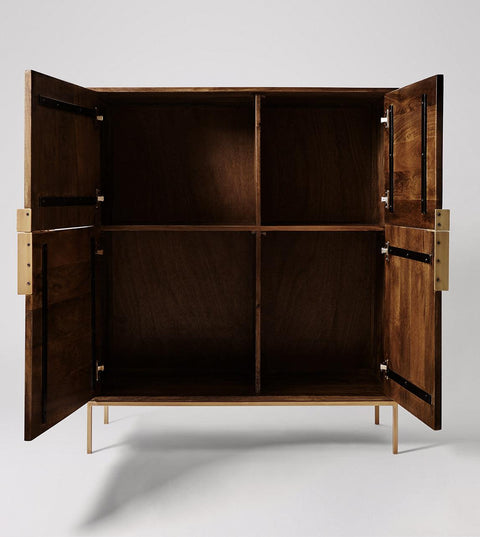 Versaw Cabinet Dark Walnut Mango Wood #3 - Duraster 
