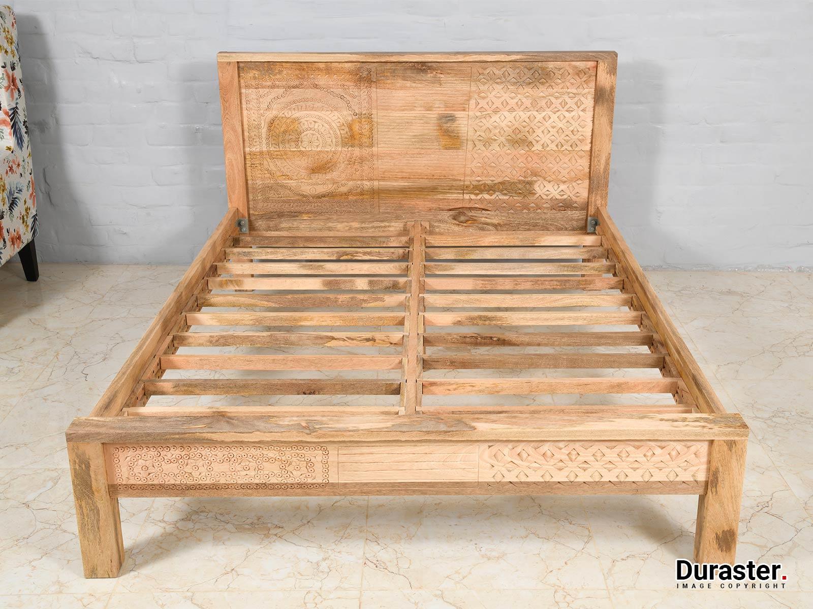 Ajenta Mango Wood Queen Size Bed 1