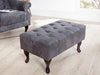 Norwich Chesterfield Antique Gray Ottoman #39 - Duraster 