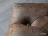 Norwich Chesterfield Buff Leather Ottoman #40 - Duraster 