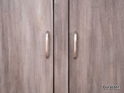 Cloudy Gray Modern Acacia Sideboard Cabinet - Duraster 