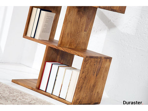 Torpedo Modern Sheesham Wood Bookshelf#1 - Duraster 