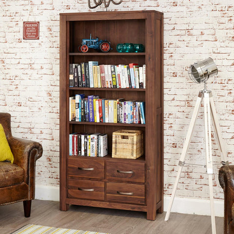 Marwar Sheesham Wood Walnut Bookshelf #3 - Duraster 