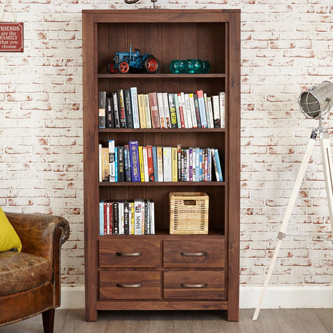 Marwar Sheesham Wood Walnut Bookshelf #3 - Duraster 