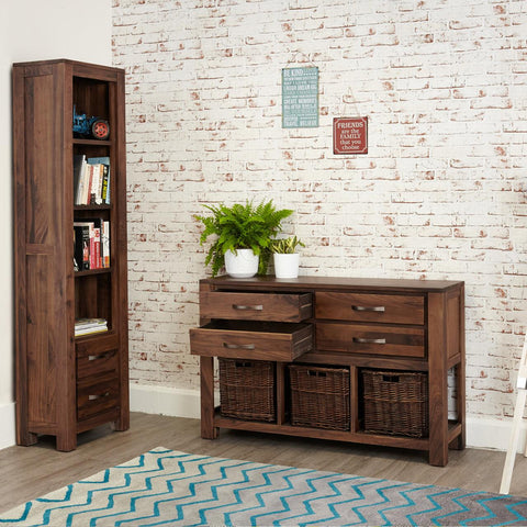 Marwar Sheesham Wood Walnut Console Table - Duraster 