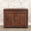 Marwar Sheesham Wood Walnut Home Office Table cum Sideboard Cabinet #2 - Duraster 