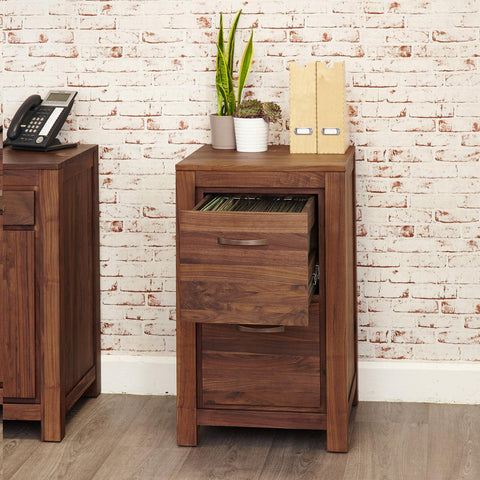 Marwar Sheesham Wood Walnut Office Documents Cabinet #8 - Duraster 