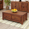 Marwar Sheesham Wood Walnut Four Drawer Coffee Table #1 - Duraster 