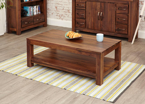 Marwar Sheesham Wood Walnut Coffee Table #3 - Duraster 