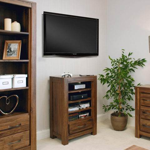 Marwar Sheesham Wood Walnut Entertainment & TV Unit #1 - Duraster 