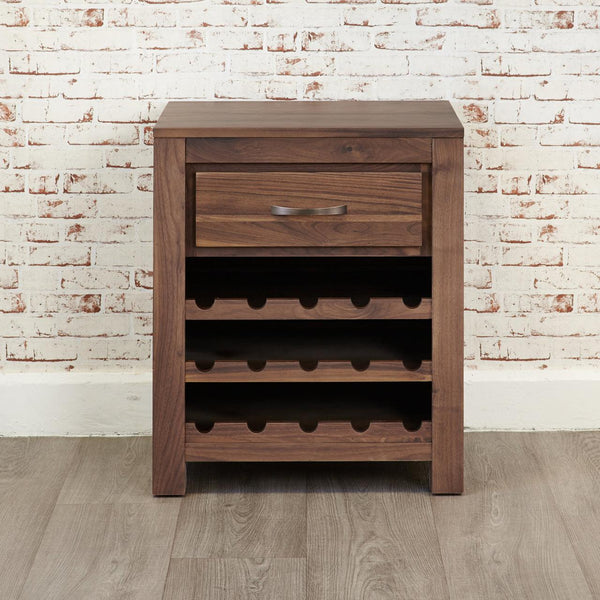Marwar Sheesham Wood Walnut Wine Rack - Duraster 