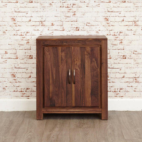 Marwar Sheesham Wood Walnut Shoe Rack Cabinet #3 - Duraster 