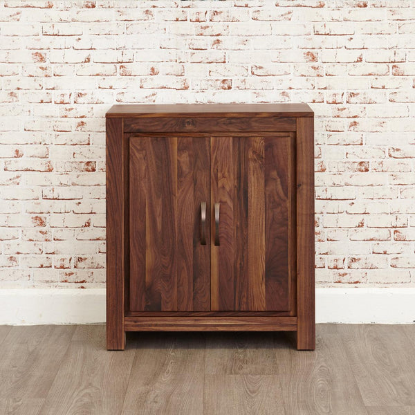 Marwar Sheesham Wood Walnut Shoe Rack Cabinet #3 - Duraster 
