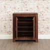 Marwar Sheesham Wood Walnut Shoe Rack Cabinet #3 - Duraster 