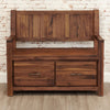Marwar Sheesham Wood Walnut Shoerack cum Bench #2 - Duraster 