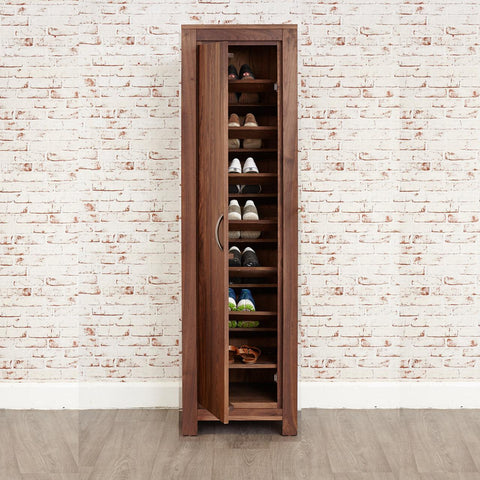 Marwar Sheesham Wood Walnut Shoe Cupboard #4 - Duraster 