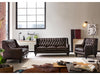 Norwich Colonial Brown Chesterfield Set of 3 Sofas #7 - Duraster 