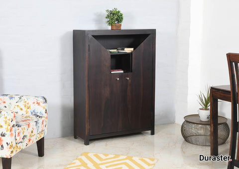 Sheesham Wood Display Cabinet