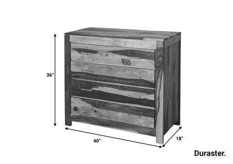 Raygoor Modern Sheesham wood Chest of Drawer#2 - Duraster 