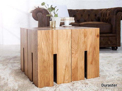 Elementary Modern Sheesham wood Set of 4 Side table / Coffee Table #15 - Duraster 