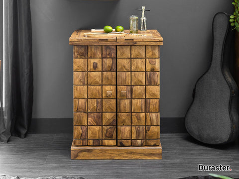 Eternal Modern Sheesham wood Wine Cabinet # 1 - Duraster 