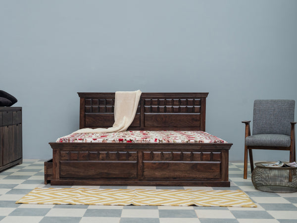 Duraster Gangaur Solid Wood Storage Bed #4