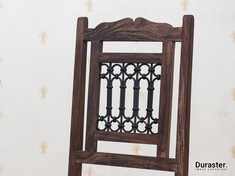 Gangaur Traditional Sheesham Dining Set with Chairs and Bench  #4 - Duraster 