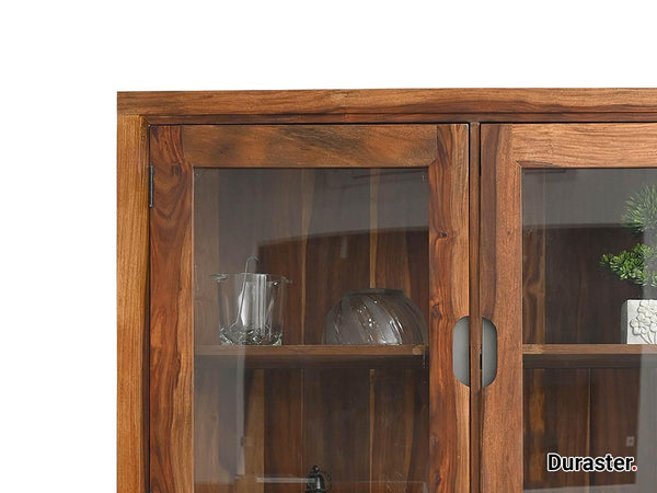 Raygoor Modern Sheesham Wood Display Cabinet #1 - Duraster 
