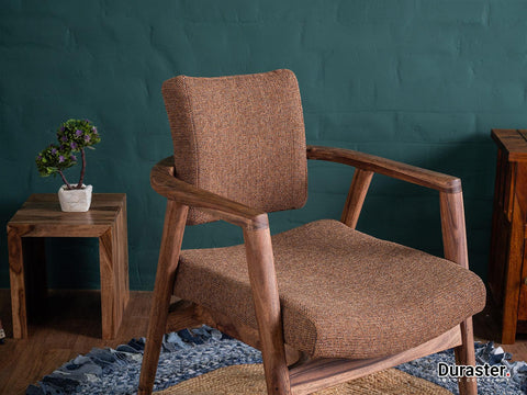 Hawkin Solid Sheesham wood Arm Chair #2 - Duraster 