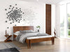Preyas Mango wood Teak Finish Wooden Bed #1 - Duraster 