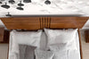 Preyas Mango wood Teak Finish Wooden Bed #1 - Duraster 