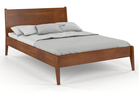 Preyas Mango wood Teak Finish Wooden Bed #2 - Duraster 