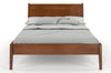 Preyas Mango wood Teak Finish Wooden Bed #2 - Duraster 