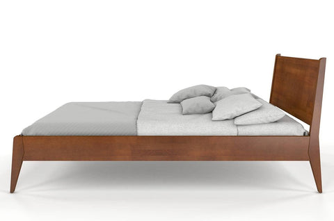 Preyas Mango wood Teak Finish Wooden Bed #2 - Duraster 