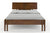 Preyas Mango wood Teak Finish Wooden Bed #15 - Duraster 