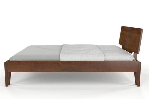 Preyas Mango wood Teak Finish Wooden Bed #15 - Duraster 