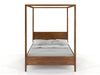 Preyas Mango wood Teak Finish Wooden Bed #17 - Duraster 