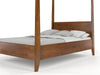 Preyas Mango wood Teak Finish Wooden Bed #17 - Duraster 