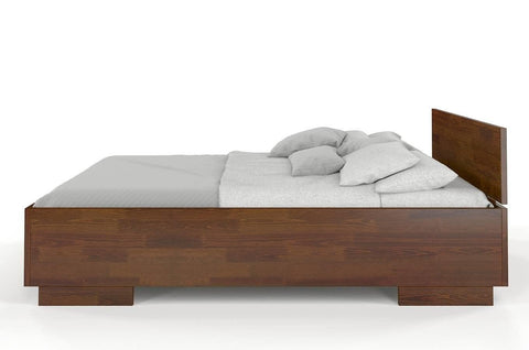 Preyas Mango wood Teak Finish Storage Wooden Bed #18 - Duraster 
