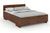 Preyas Mango wood Teak Finish Storage Wooden Bed #18 - Duraster 