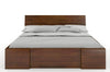 Preyas Mango wood Teak Finish Storage Wooden Bed #7 - Duraster 