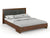 Preyas Mango wood Teak Finish Upholstred Storage Wooden Bed #20 - Duraster 