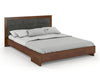 Preyas Mango wood Teak Finish Upholstred Storage Wooden Bed #20 - Duraster 