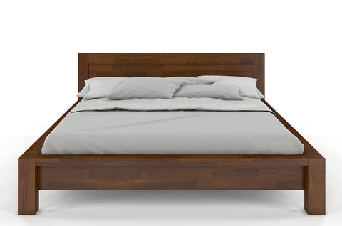 Preyas Mango wood Teak Finish Wooden Bed #9 - Duraster 