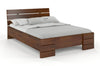 Preyas Mango wood Teak Finish Wooden Bed #8 - Duraster 