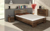 Preyas Mango wood Teak Finish Wooden Bed #8 - Duraster 