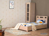 Novo Modern Sheesham Wood Single BedWith Storage #2 (36" x 72") - Duraster 