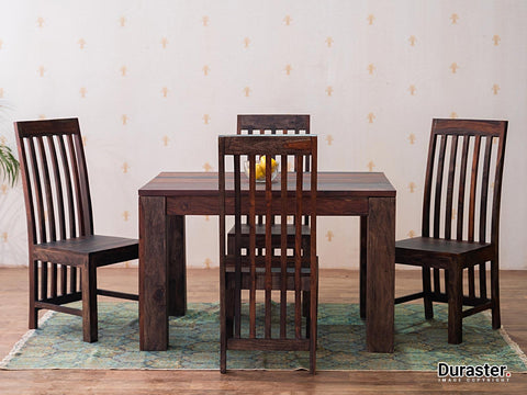 Marvel Modern Sheesham wood Dining Set #4 - Duraster 