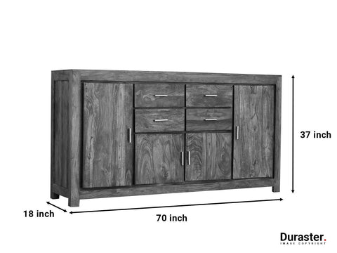 Marvel Modern Sheesham wood Sideboard Cabinet#5 - Duraster 